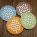 Retro Coloured Coasters