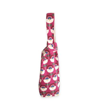 Wine Bag / Wine Gift (Retro Flower Pink)