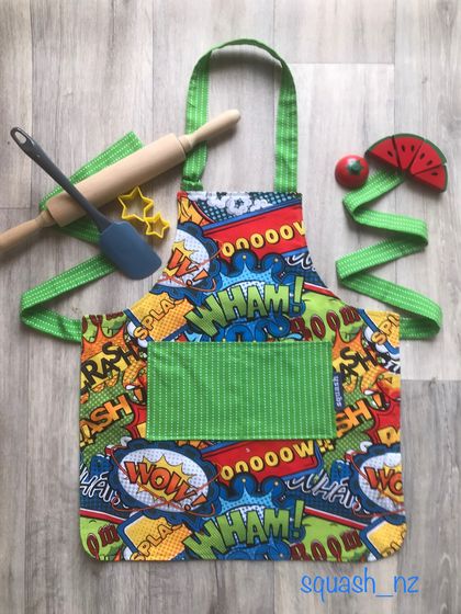 Children’s apron - Bang Crash Boom! 