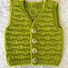 Hand Knitted Baby Vest 