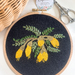 Hand Embroidery mini-full kit “Kōwhai"  for beginner - (updated) design