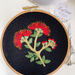 Hand Embroidery min-full kit “Pōhutukawa" for beginner - (updated) design