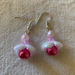 Earrings: Boronia 'Lipstick' (part of a set)