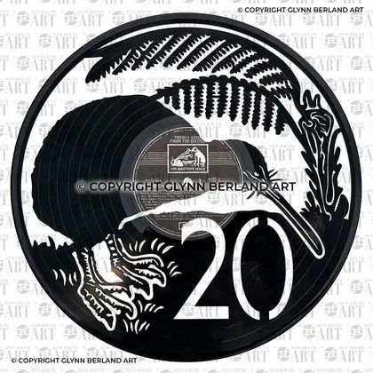 20 Cent NZ Coin v1 Vinyl Record Art