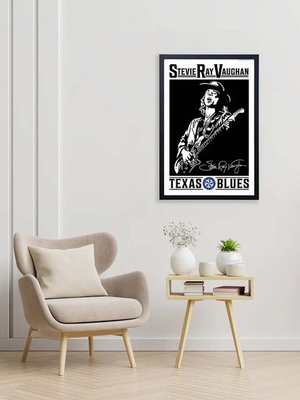 Stevie Ray Vaughan v1 Montage Vinyl Record Artwork