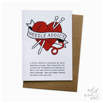 Needle Addict - Greeting Card