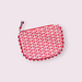 Fully Lined Basket Print Zipper Purse