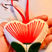 ♥ Pohutukawa Felt Heart decoration ♥ 