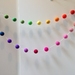 Multi-color Felt Ball Garland 2M 2.5cm