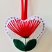 ♥ Pohutukawa Felt Heart decoration ♥ 