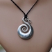 Sterling silver Koru Pendant with Maori Love symbol