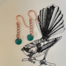 Fantail & Co Enamel Earrings - [530]