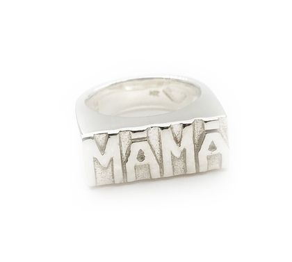 MOTHER'S DAY FREE NZ SHIPPING!!  Gorgeous MĀMĀ Signet Ring in Sterling Silver. Silver māmā ring. Mama Ring