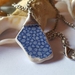 Blue and White found pottery necklace