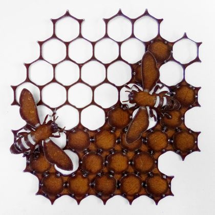 Ironweed HONEYCOMB WITH SMALL BEES