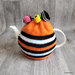 Licorice Allsorts Tea Cosy - Orange (Medium)