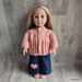 Blush Peach and Denim Dolls Clothes Set