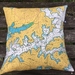 NZ Marine Chart Cushion Cover - Queen Charlotte Sound