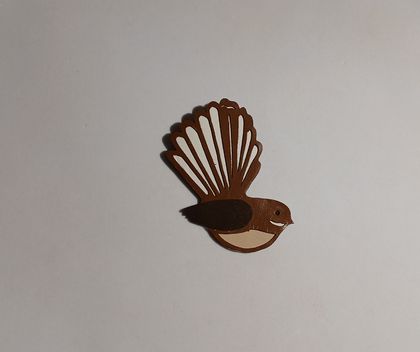 Leather Fantail Brooch