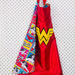 Kids Superhero Cape - Red with Wonder Woman!