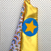 Kids Superhero Cape - yellow with rainbows!