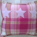 Pink Star Vintage Blanket Cushion