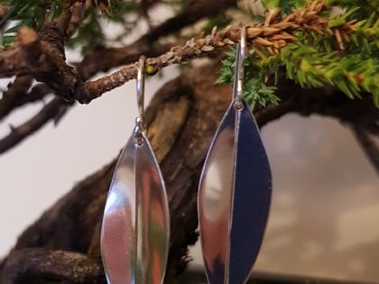 Stirling Silver Leaf Earrings