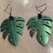 Rubber Monstera Earrings