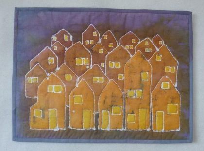 Art Quilt "Village"