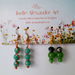 The Green/Blue Set (shorter style) - Everyday Earrings