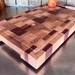 Long and thick End Grain chopping board with juice groove