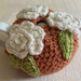 FREE Teapot with this Gorgeous Tea Cosy -  Coral/orange with white roses 