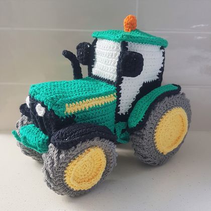 Hand Crocheted Toot the Tractor