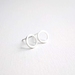 Sterling Silver Circle Stud Earrings