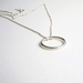 Sterling Silver Floating Circle Necklace