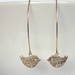 Super Cute!!  Brushed Golden Bird on Long Earring Hooks.