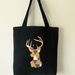 Geometric stag tote