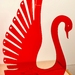 Acrylic Swan jewellery stand