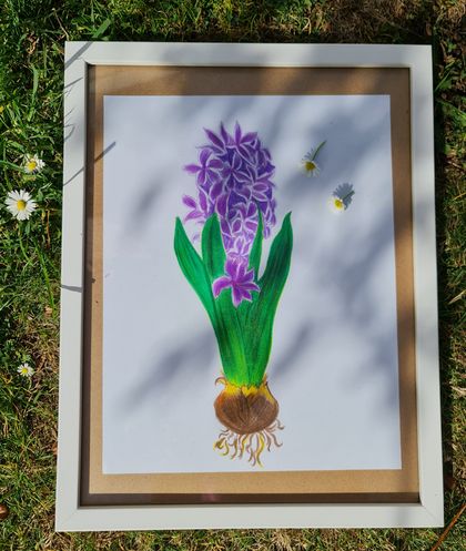 Purple Hyacinths A4 Print