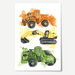 Construction Vehicles Print