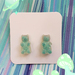 Blue Gummy Bear Stud Earrings