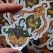 Pumpkaboo and Gourgeist handmade Pokemon sticker