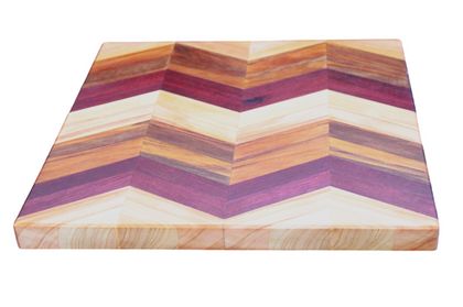 Amazing Chevron Pattern Chopping Board