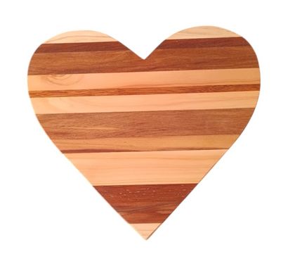 Heart Shaped Hand Made Serving Board