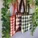 Gingham Tote Bags