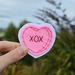 XOX Candy Heart Iron-on Patch