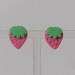 Mini Pink Strawberry Studs