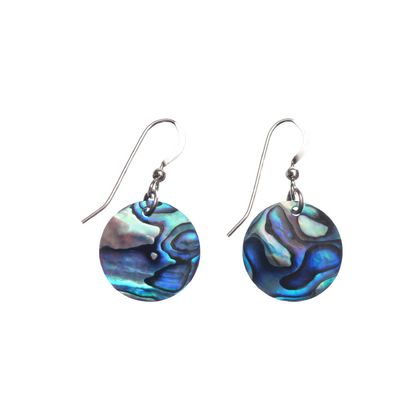 Paua Round Earrings