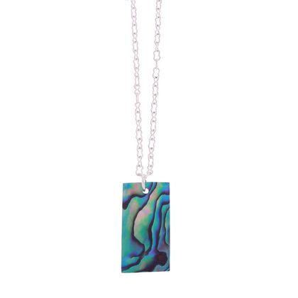 Paua Rectangle Necklace