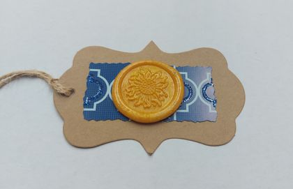 Sunflower on blue - gift tags (5 pack)